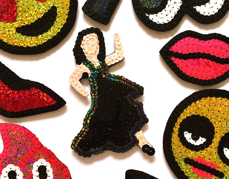Custom Sequin Emoji Patches