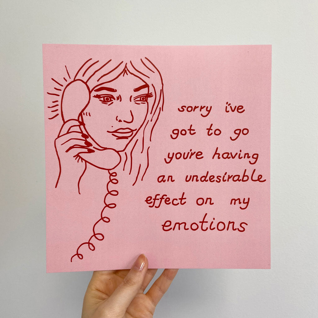 Sorry I've Got To Go (Print)
