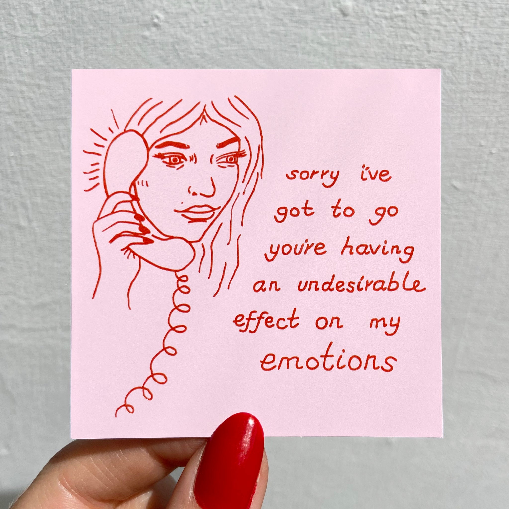 SORRY I'VE GOT TO GO (STICKER) – SOPHIE KING