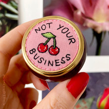 Load image into Gallery viewer, NOT YOUR BUSINESS (ORIGINAL HAND EMBROIDERED PILL BOX)

